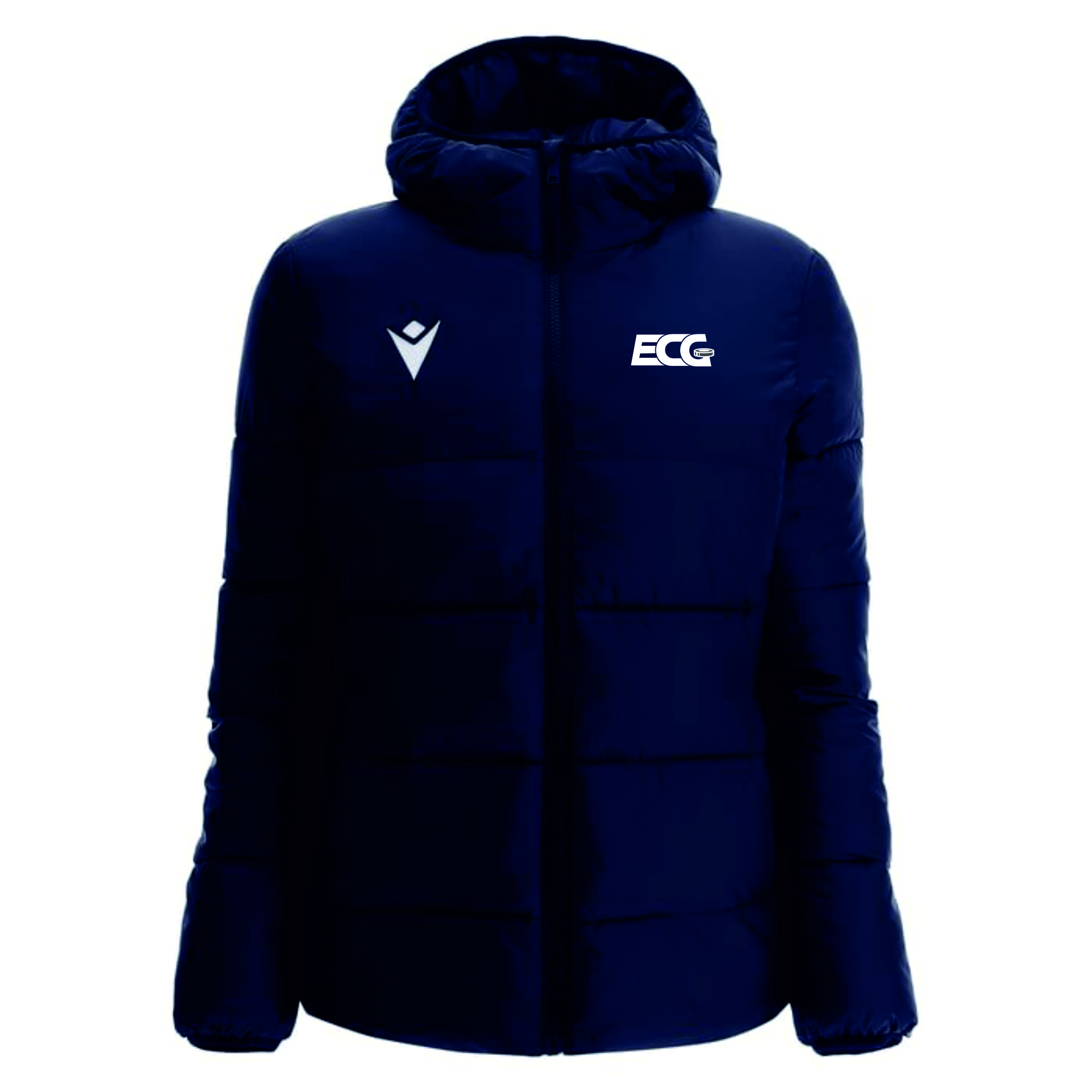 Wattierte Damenjacke mit Kapuze Makalu inkl. Wappen